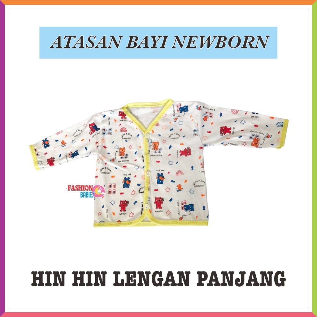 ❤ ECER ❤ BAJU BAYI LENGAN PANJANG HIN HIN / ATASAN LENGAN PANJANG NEWBORN