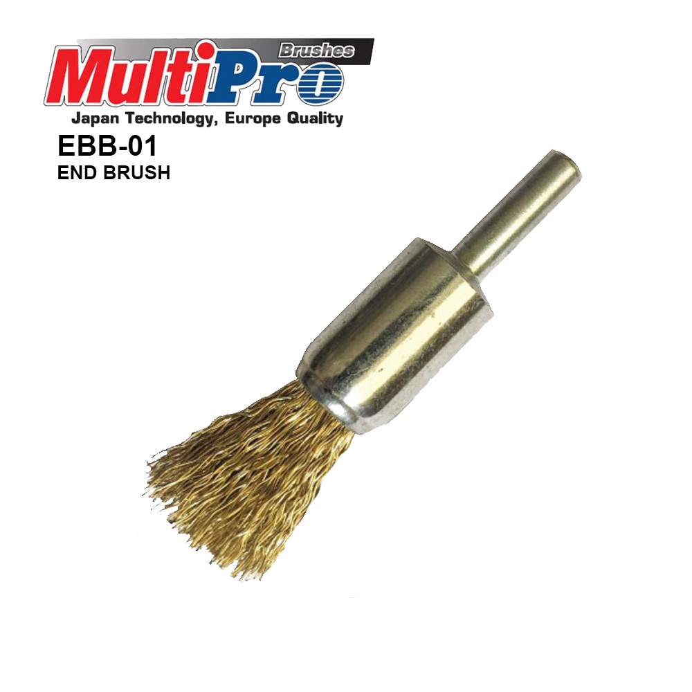 Sikat Kawat Kuningan Mata Bor Multipro EBB-01 Shank 6 mm