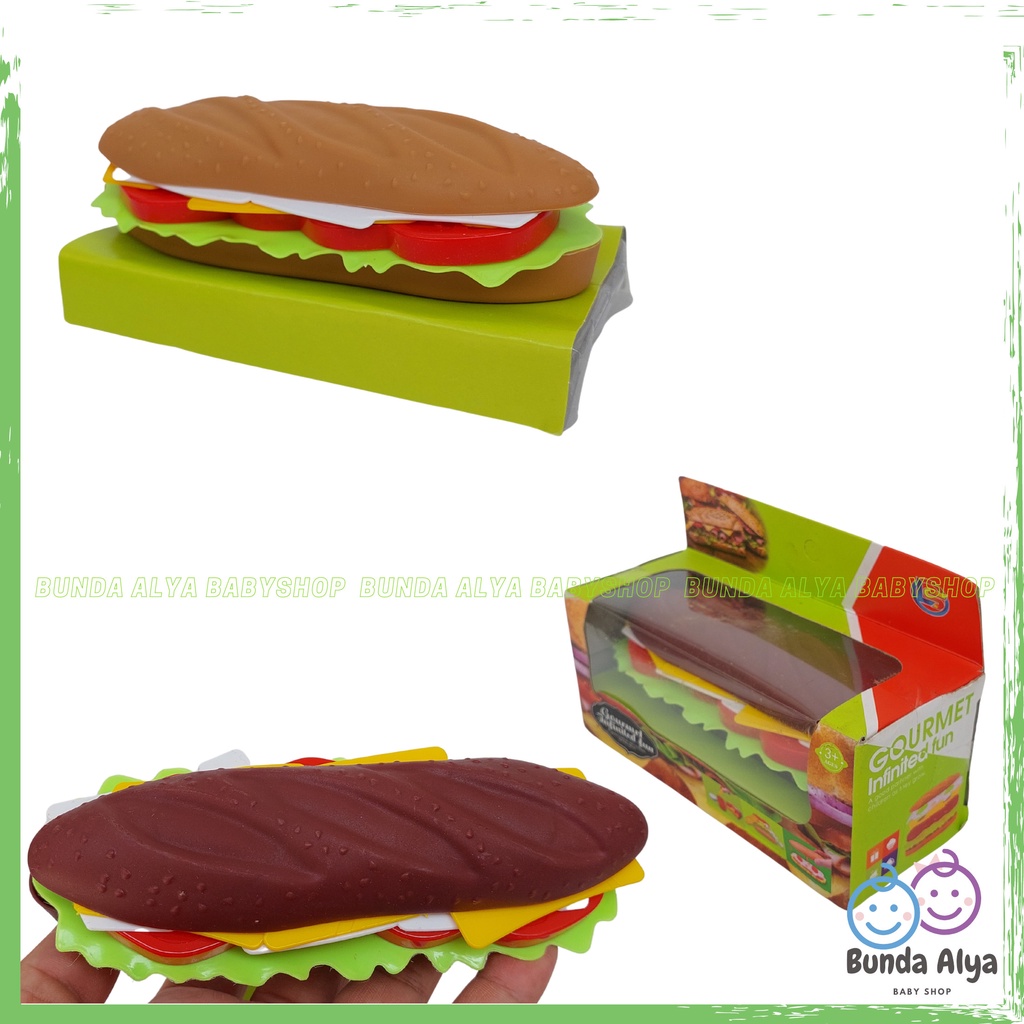 Mainan Masak Masakan Makanan Hot Dog - Mainan Edukasi Makanan Fast food Susun Makanan Hotdog Lucu
