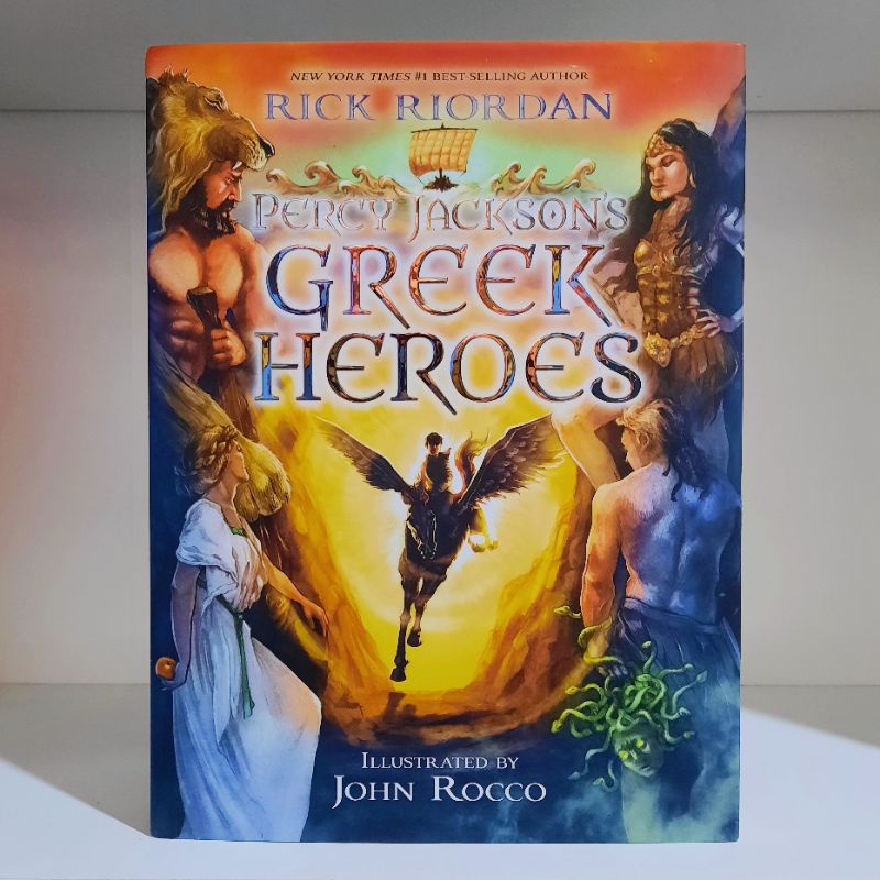 Buku Novel Percy Jackson's Greek Heroes Import English Hard Cover Murah