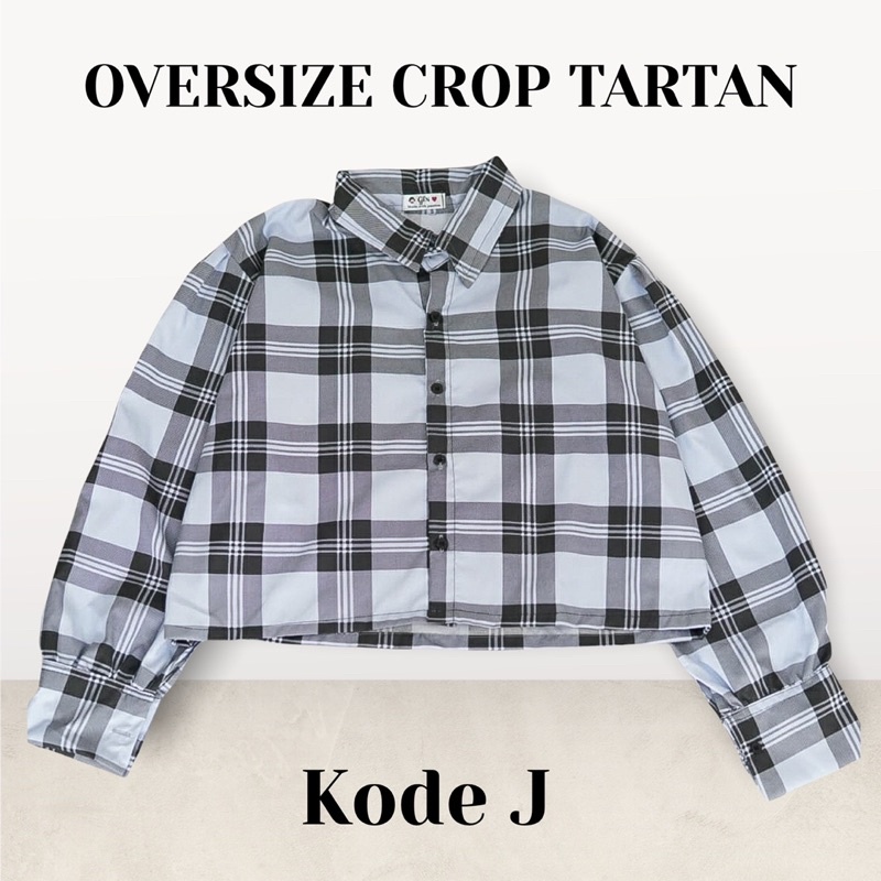 GFS CROP OVERSIZE TARTAN
