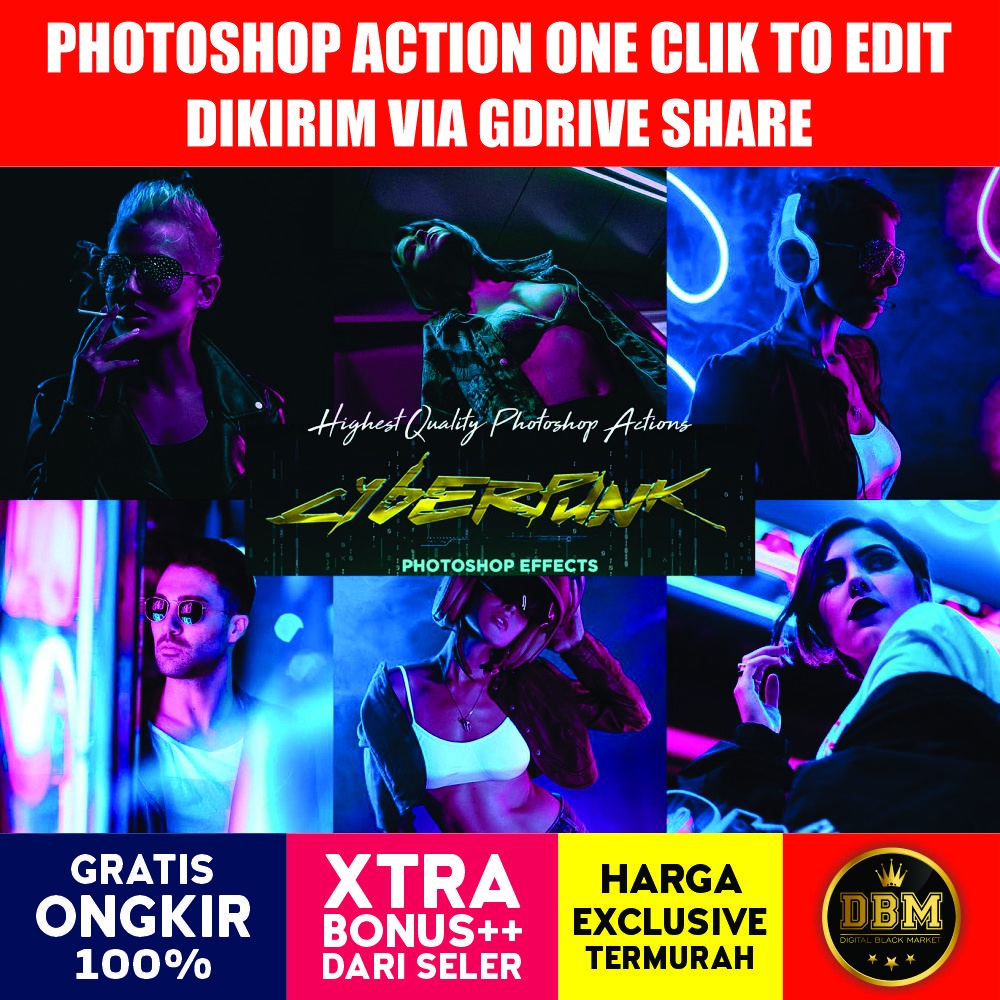 CyberPunk PRO Photoshop Actions