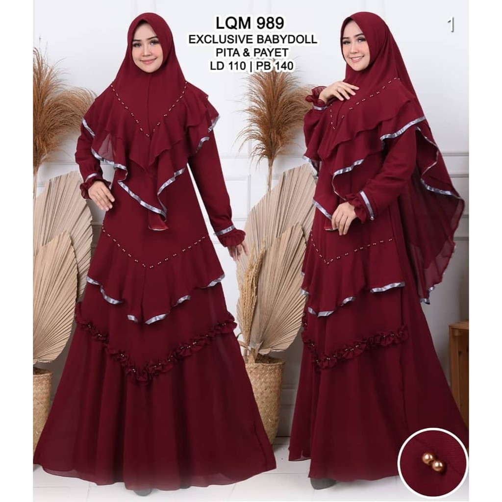 GAMIS MODERN 2020 //gamis ceruti deva -fit xl ld 110 pj 140cm