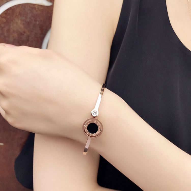 Gelang Wanita Emas Asli Kadar 375Tidak Memudar Hypoallergenic Hadiah Terbaik B-22022