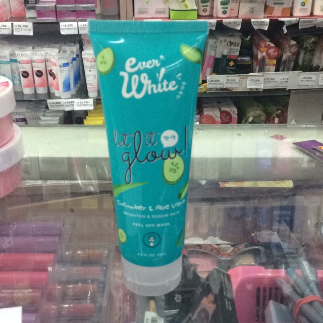 Everwhite Let It Glow Peel Off Mask 125ml Cucumber And Aloe Vera