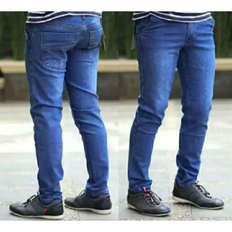 Celana jeans pria pensil- Celana jeans strecth (ngaret)-celana pensil pria Size 27 sampai 38