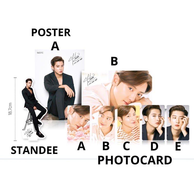 READY STOCK SHARING CHANYEOL x NACIFIC NEW Photocard Poster Standee