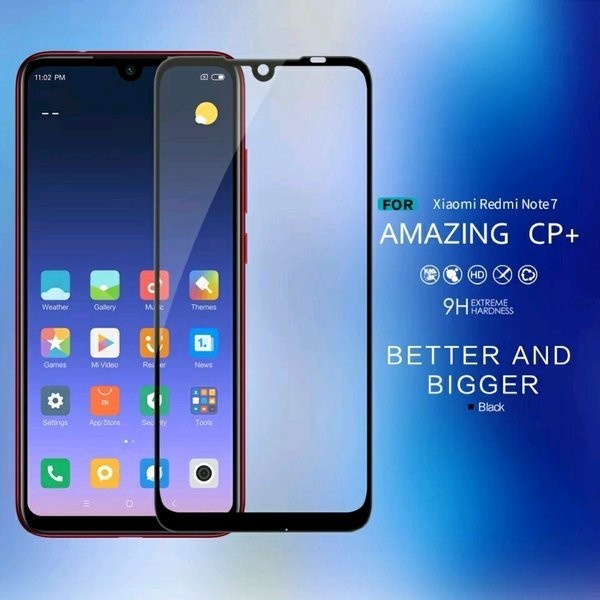 Tempered Glass CP Plus Xiaomi Redmi Note 7 Amazing Full Original