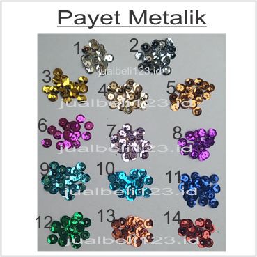 Payet Piring Metalik 90gr