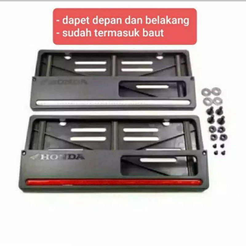 Cover Dudukan Tempat Plat Nomor Motor Universal ORI Honda AHM