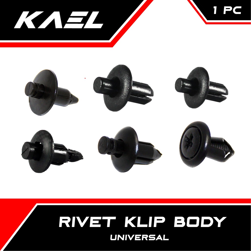 Rivet Body Yamaha-Honda NMAX &amp; CBR &amp; Ninja &amp; Aerox &amp; XMAX &amp; Vario 125-150-160 &amp; Mio J-GT &amp; Vixion New Besar-Kecil-Sedang-Drat Baut Klip Rived N Max