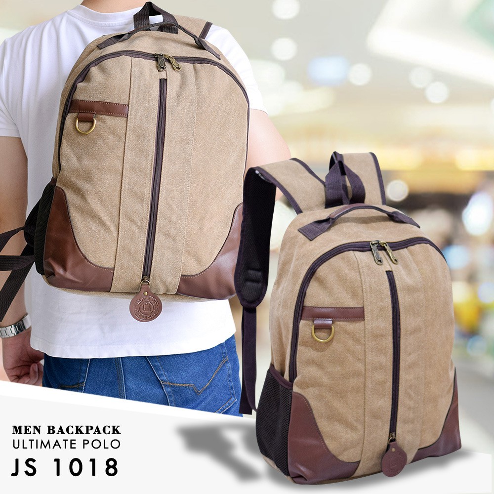 ULTIMATE Tas  Ransel kanvas sekolah Backpack Import tas  