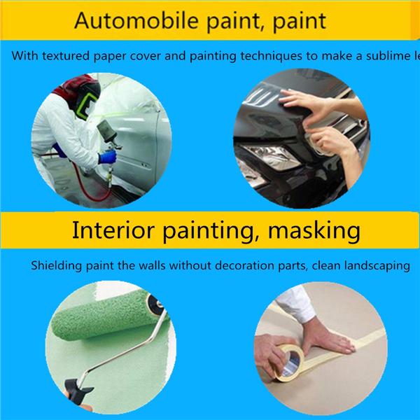 50m Masking Tape Isolasi Kertas Warna Biru Tahan Panas 50m Masking Tape Isolasi Kertas Warna Biru Tahan Panas
