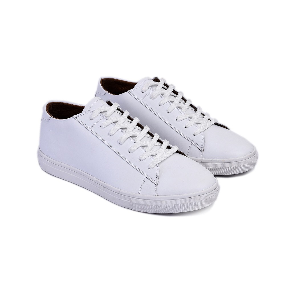 SANCHEZ WHITE |FORIND x Zapato| Sepatu Sneakers Kulit Asli Putih Casual Kasual Polos Ori Footwear