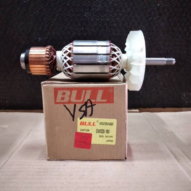 BULL ARMATURE ANGKER GWS20-180 FOR MESIN GERINDA 7" INCHI BOSCH GWS 20-180
