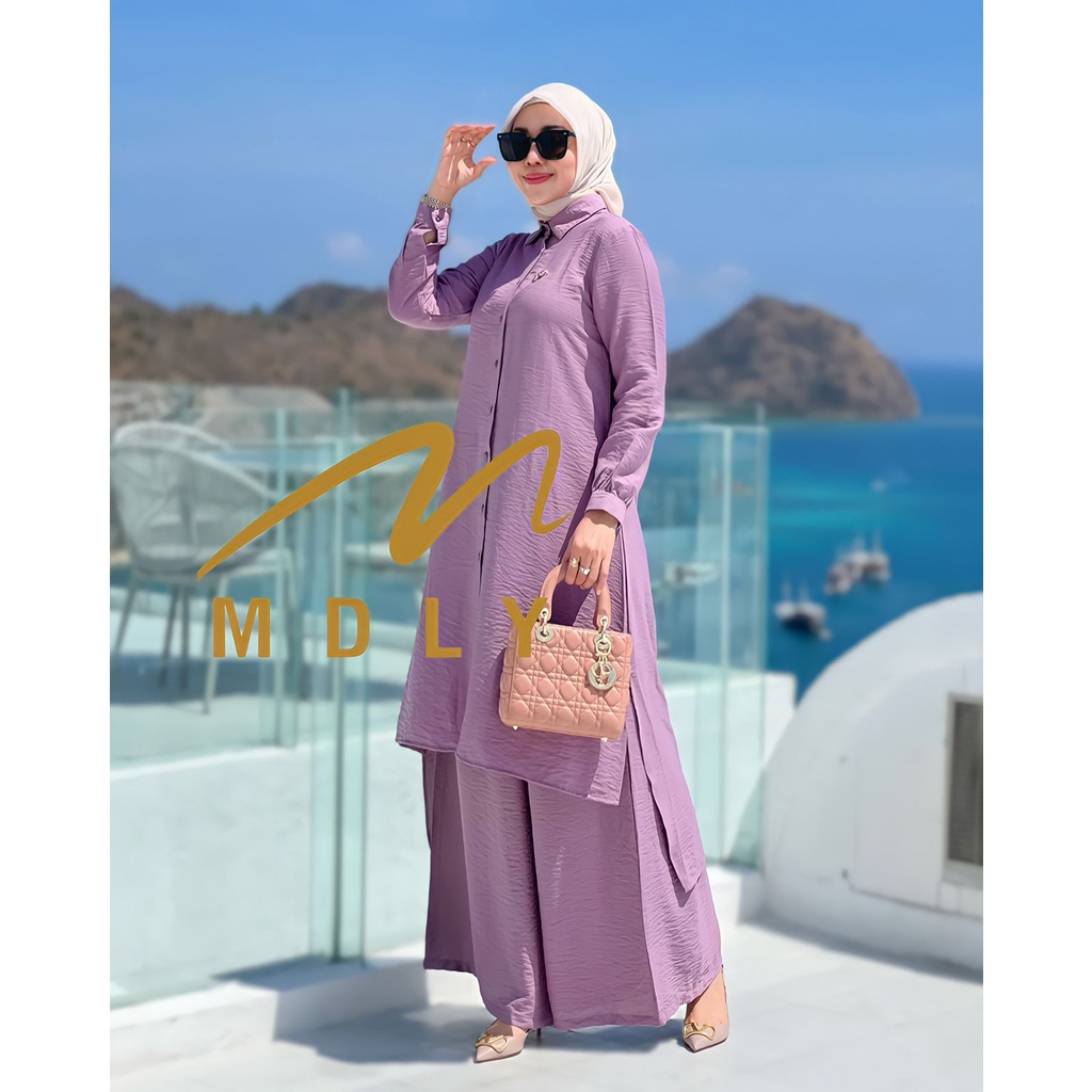 MDLY Baju Setelan Wanita Muslimah Kaluna Set Jumbo