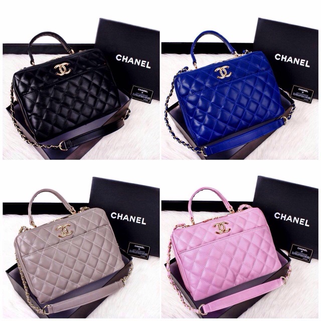 Chanel luxury vanity case bags