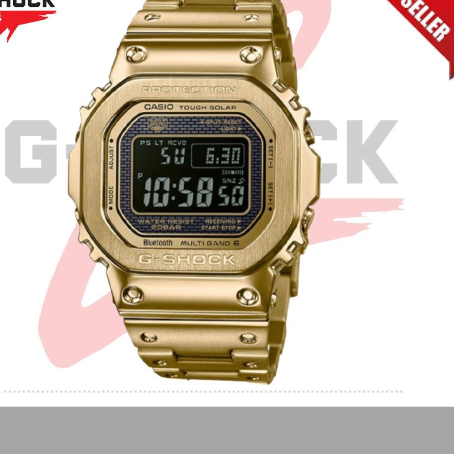 Gshock Jam Tangan Pria GSHOCK GMW-B5000 Rantai Stainless Stell - Real Pict FREE BOX