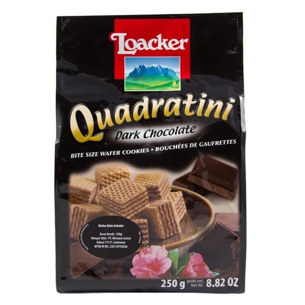 

LOACKER QUADRATINI DARK 250GR