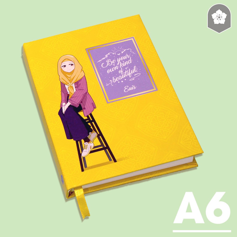

Notebook polos A6 Hardcover Ready Stock EUIS Just Be Yourself