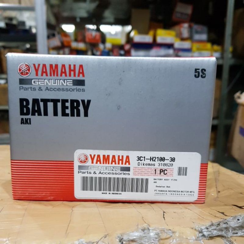 BATERAI/AKI YAMAHA ASLI YUASA UNTUK VIXION, MIO J, MIO SOUL ALL MATIC