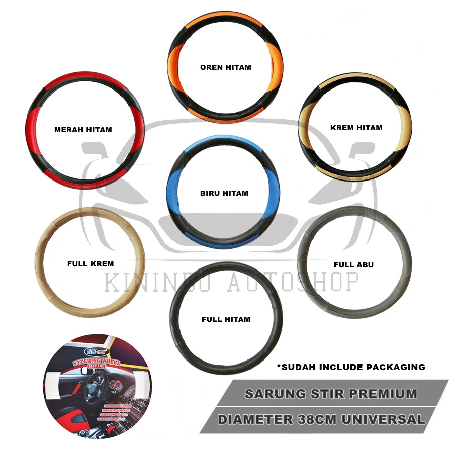 Cover Stir / Sarung Stir Kulit Mobil PREMIUM Chevrolet Spin