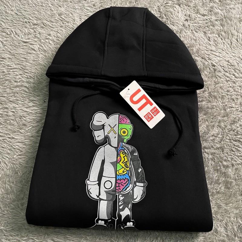 SWEATER HOODIE UNIQLO PREMIUM MIRROR FULLTAG-H. ANATOMY GREY