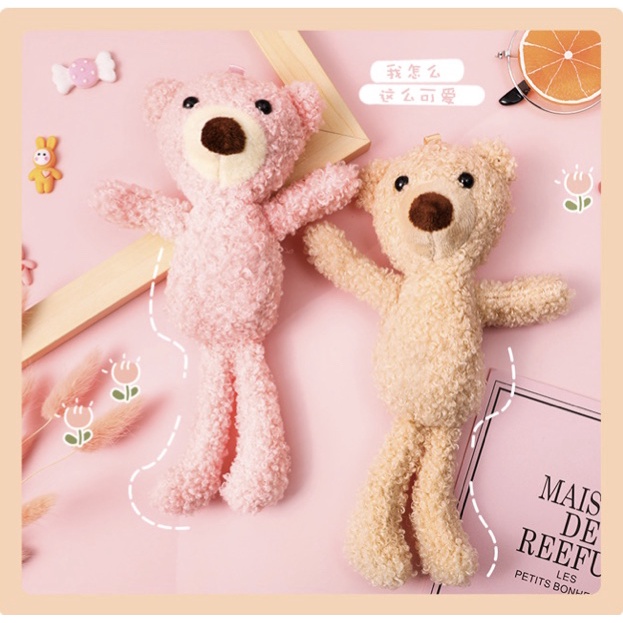 TEDDY BEAR BONEKA MAINAN ANAK  GANTUNGAN TAS KUNCI