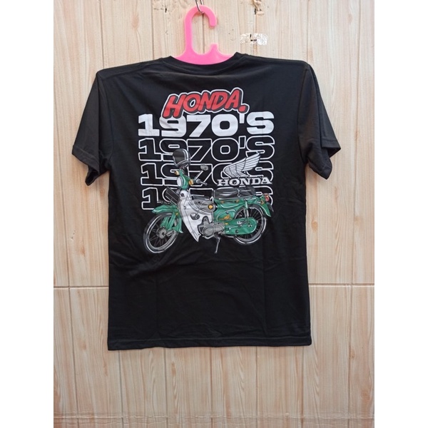 kaos honda c70 / pitung puluh klasik hitam