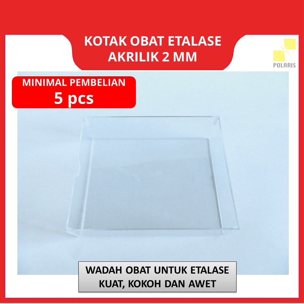 KOTAK OBAT ETALASE APOTIK AKRILIK / WADAH PAJANGAN OBAT APOTEK ACRYLIC