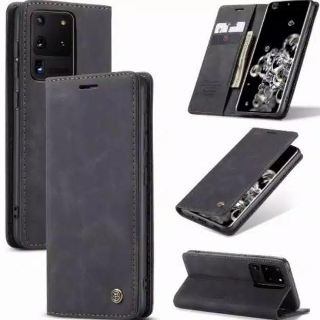 FLIP CASE SAMSUNG S20 / S20 PLUS / S20 ULTRA CASEME LEATHER WALLET - COKELAT TUA, S20 PLUS