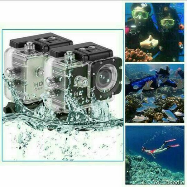 Termurah             PROMO Sportcam Kogan Kamera Action HD 1080P Anti Air kedalaman 30 Meter Ori