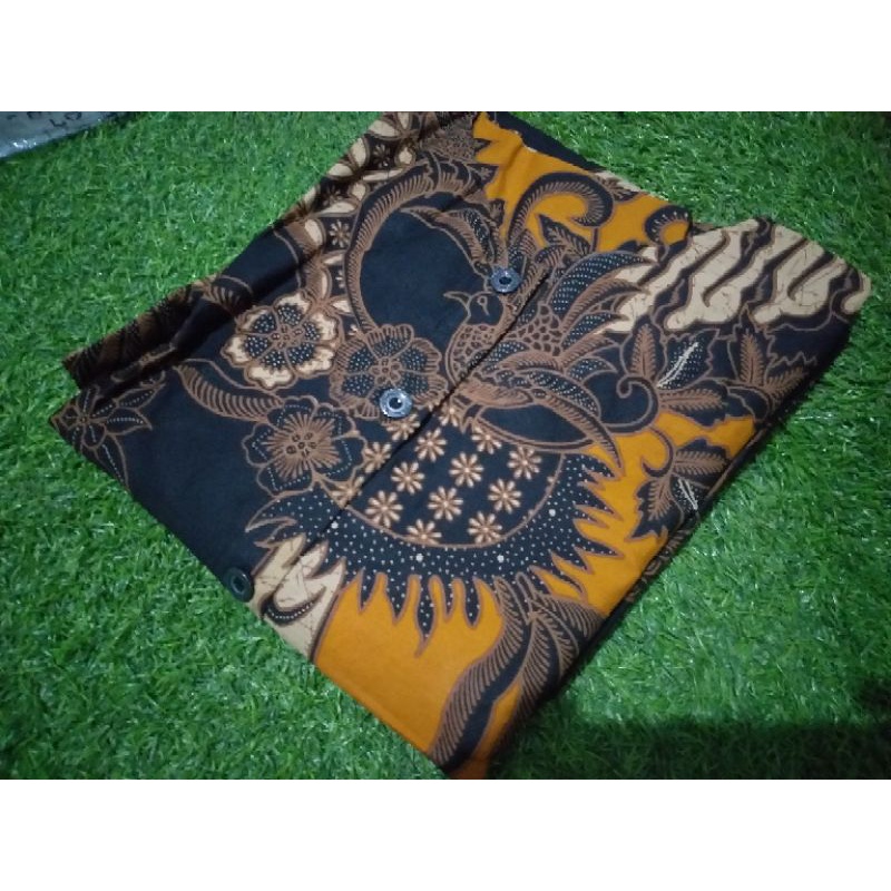 PROBOSETO kemeja batik pria KUNING KUNYIT MUSTARD FURING lengan panjang terbaru ORIGINAL BY FLORIST
