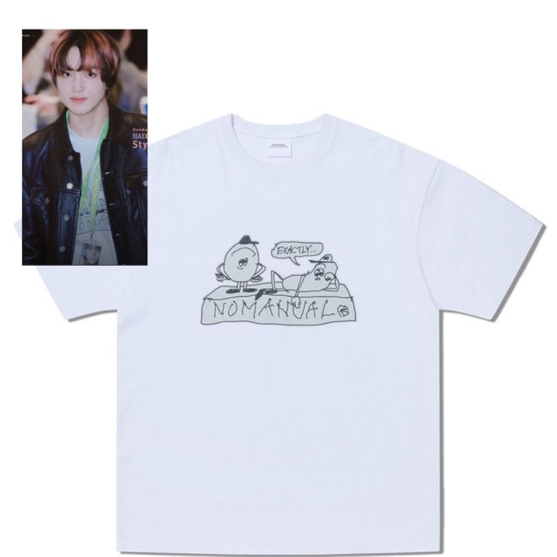 [PO] NOMANUAL FRIENDS TSHIRT - WHITE HAECHAN NCT