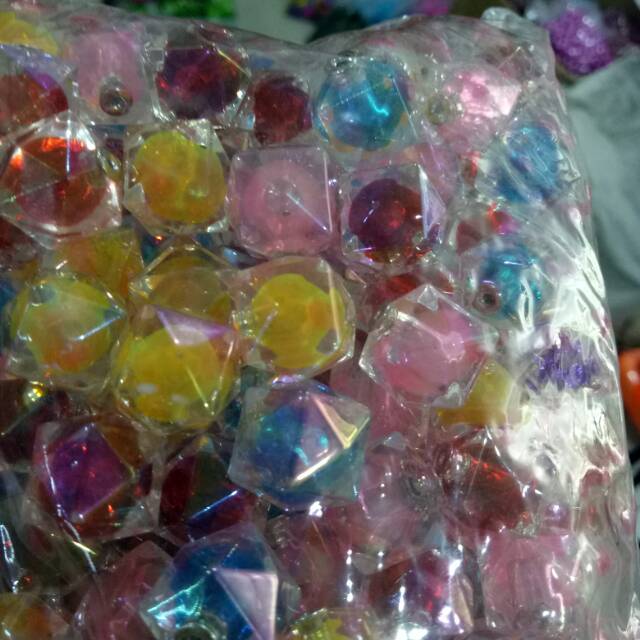 bola kaca tuspin hiasan aksesoris bahan craft