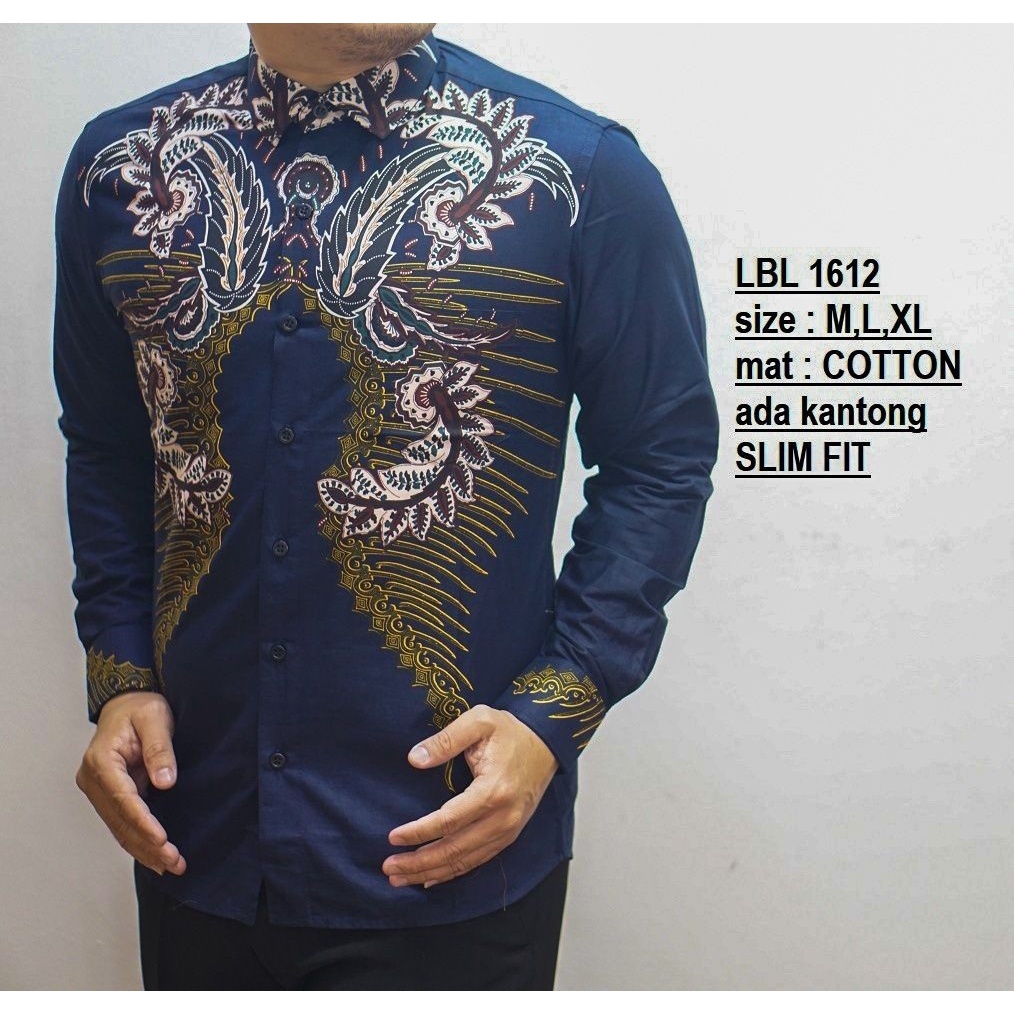 BAJU KEMEJA BATIK PRIA SLIM FIT LENGAN PANJANG SLIMFIT BT322