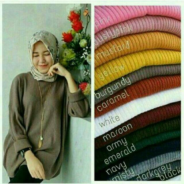 Atasan Wanita  Rajut  Halus BOXY PREMIUM JUMBO Sweater 