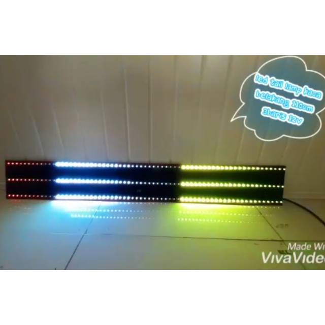 Tail Lamp Kaca Belakang 3baris 110cm 12v