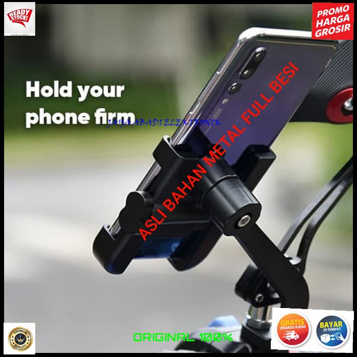 J386 HOLDER HP 7 IN INCI METAL FULL BESI SEPEDA MOTOR SPION GPS PEGANGAN GANTUNGAN PENGAMAN BREKET BRACKET UNIVERSAL ALLOY SEPEDA JEPIT KACA PENJEPIT JEPITAN HANDPHONE GADGET PETA MAP PENUNJUK JALAN PETUNJUK PENGAMAN COCOK BUAT OJOL ATAU PRIBADI