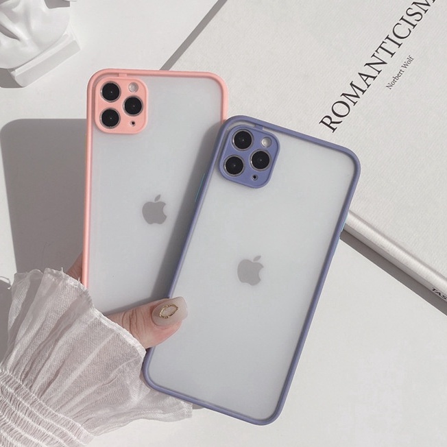 Premium Soft Case Silikon Casing Warna Pink Purple Ungu Nude Iphone 11 Pro Max X Xr Xs Max 6 7 8 Plu