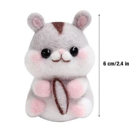 DIY Needle Felting Starter Kit - Cute Hamster