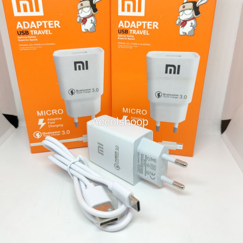 Charger Xiaomi Fast Charging Type C ORIGINAL Qualcomm Quick Charger 3.0