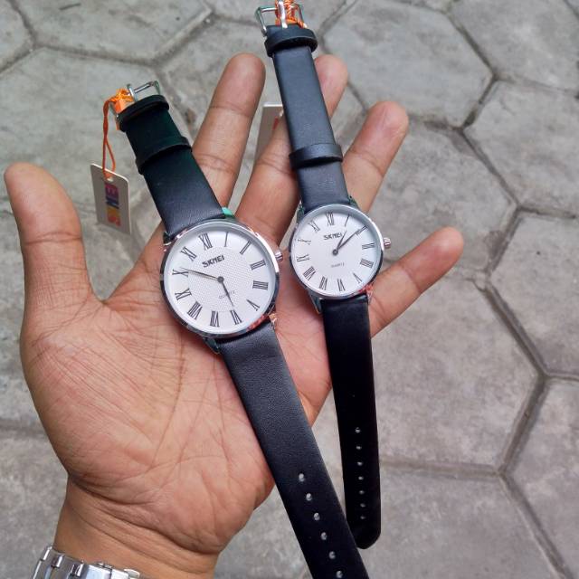 Jam tangan couple classical skmei original