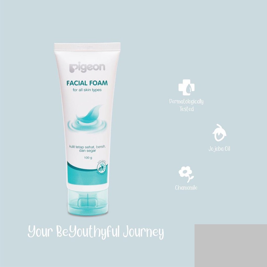 PIGEON TEENS Facial Foam 100g 40g Moisturizer Face Powder 12g (BPOM) (VH)