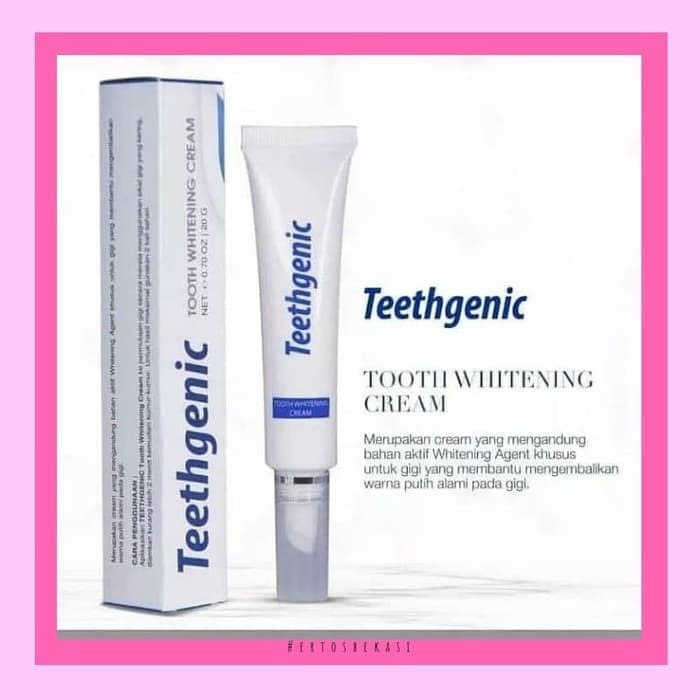 TEETHGENIC TOOTH WHITENING CREAM - CREAM PEMUTIH GIGI ERTOS