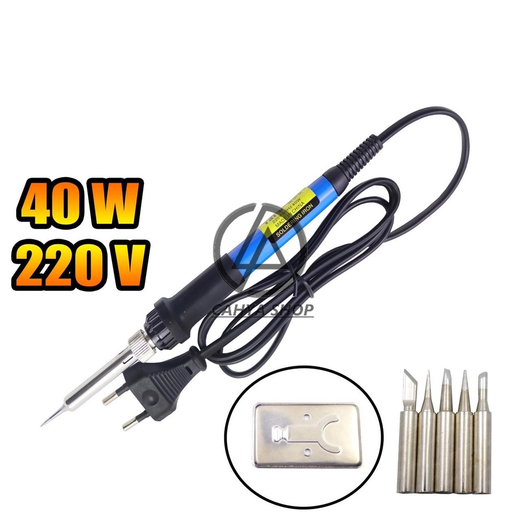Solder Tangan / Solder Listrik TNI-U TU-093 40W Free 5 mata dan dudukan Solder iron