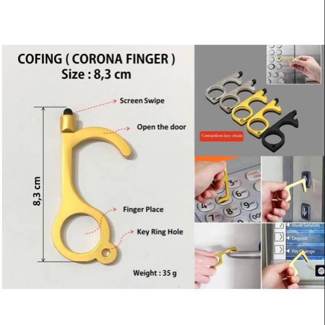 Cofing / corona finger touch screen