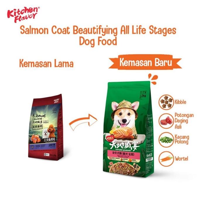 

Kitchen Flavor Nature Gourmet Salmon - Dog Food/Makanan Anjing