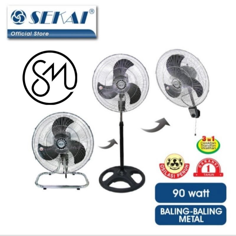Kipas Angin Sekai IST-1851 3in1 Stand fan IST1851