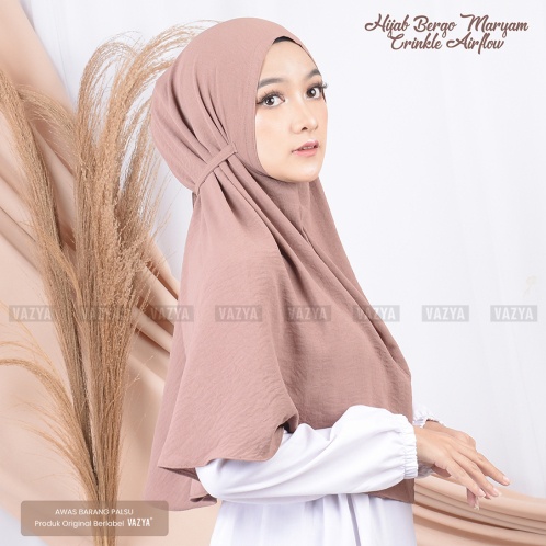 Hijab Bergo Maryam Tali Crinkle Airflow